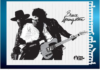 Bruce Springsteen Vector - Kostenloses vector #156187